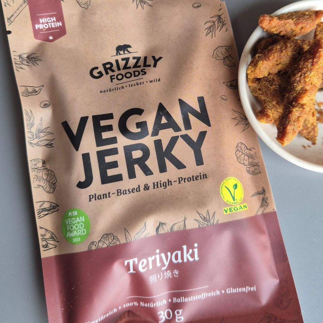 Vegan Jerky Teriyaki - Grizzly Foods