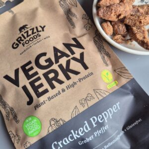 Vegan Jerky Cracked Pepper - Grizzly Foods