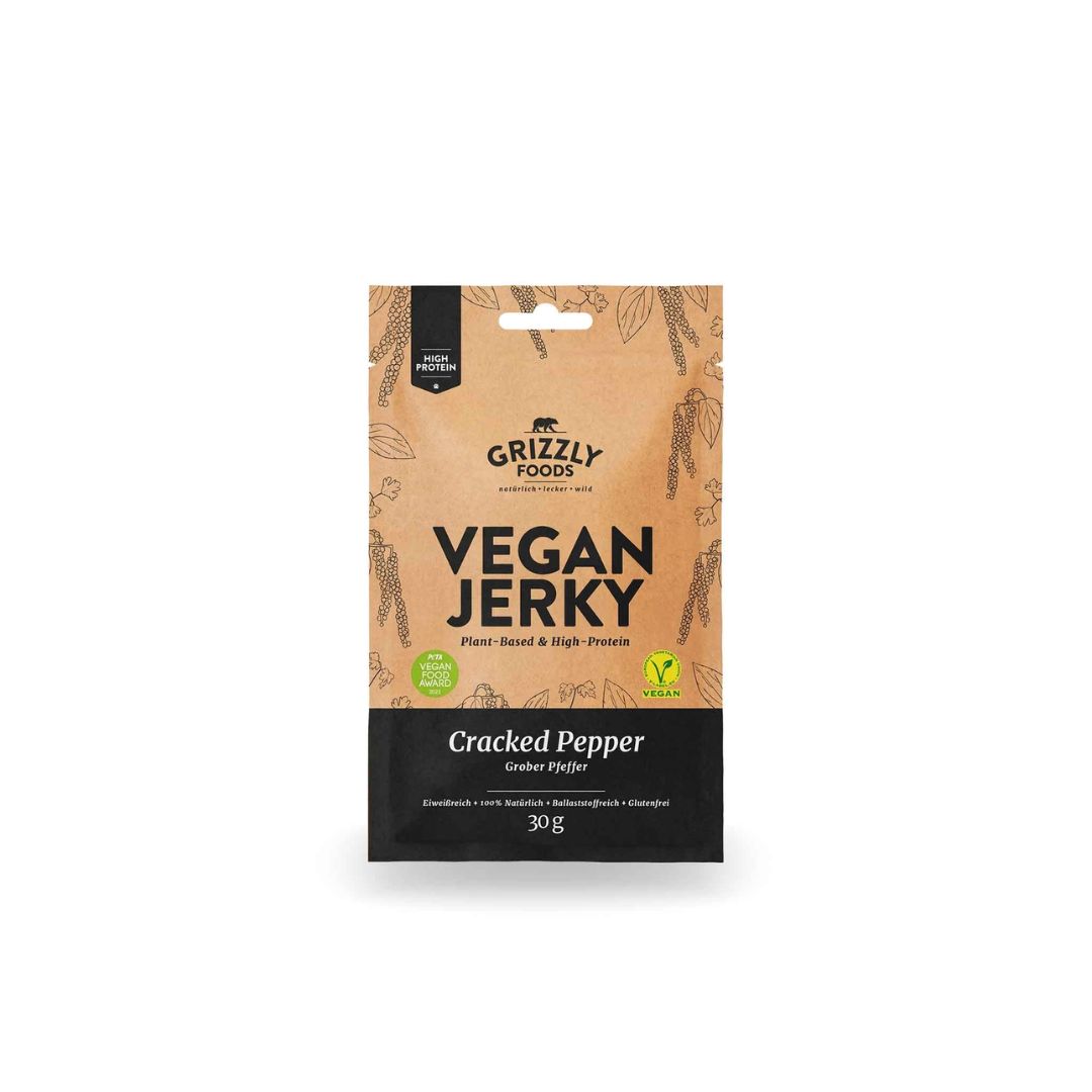 Vegan Jerky Cracked Pepper - Grizzly Foods - Image 4